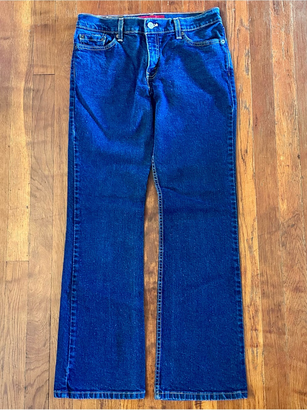 Vintage Levi’s 518 USA Bootcut Low Rise Dark Wash Denim Blue Jeans Women’s 30